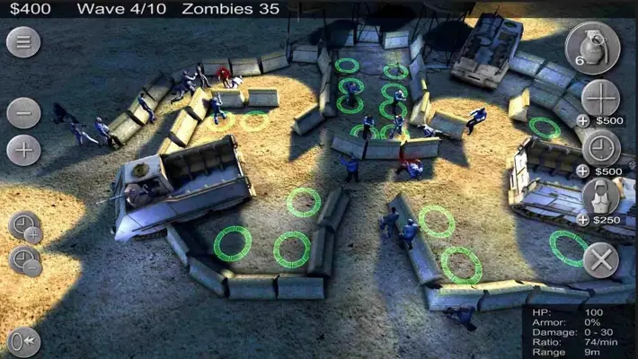 Zombie Defense android App screenshot 1