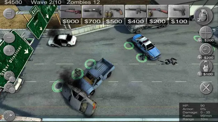 Zombie Defense android App screenshot 2